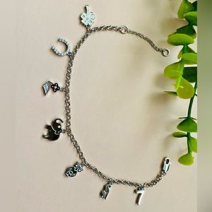 rhodium plated 925 silver lucky bracelet